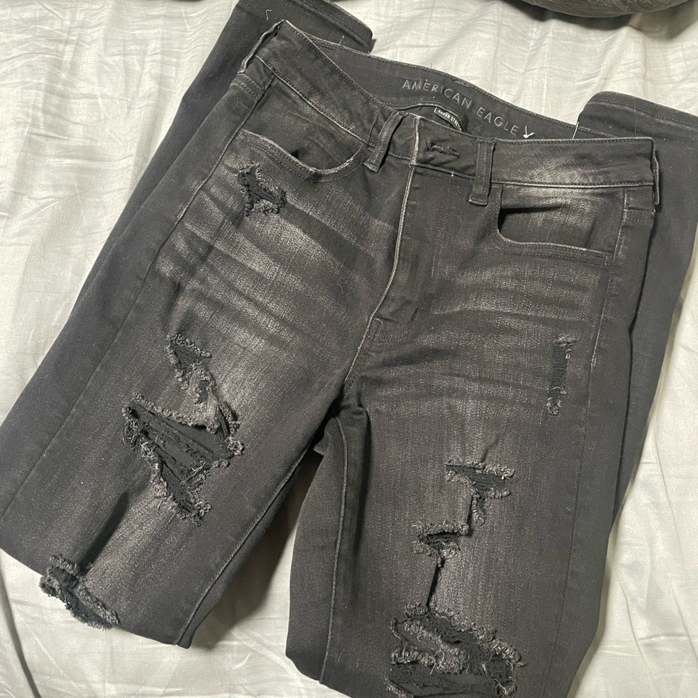 Black American eagle Jeggings